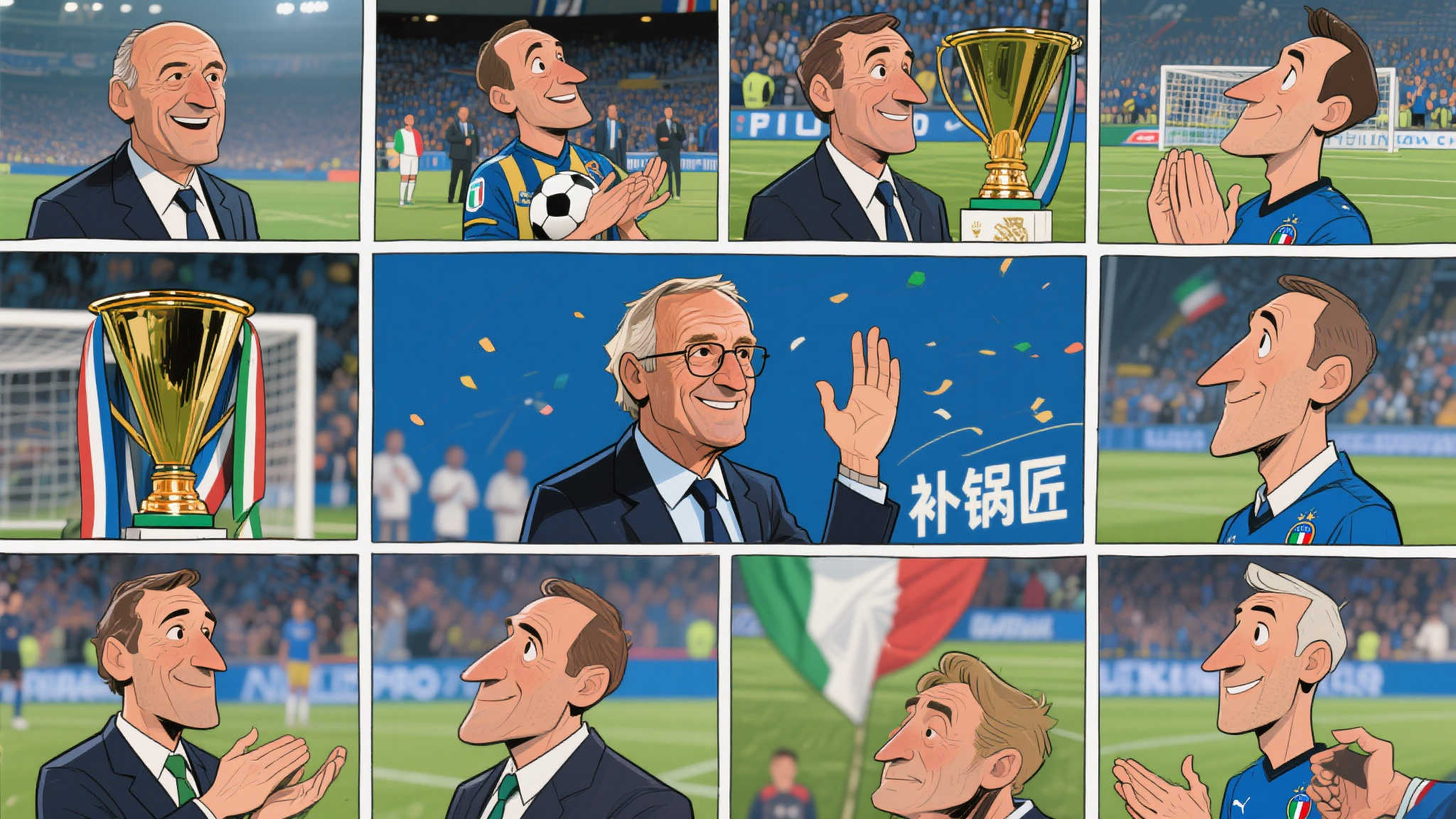 漫画定格拉涅利教练生涯的告别瞬间